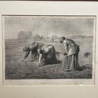 Acquaforte «Gleaning in Belgium»