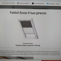 tenda VELUX notte e giorno DFD M80