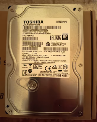 hard disk Toshiba 1TB sata 