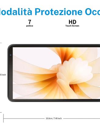 Tablet con Android 11 e display 7 Pollici