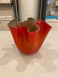 Venini vaso Fazzoletto bicolore
