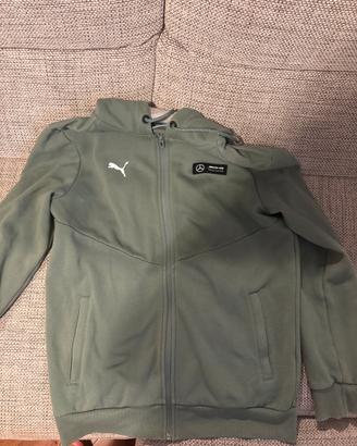 Felpa puma verde edizione limitata mercedes uomo