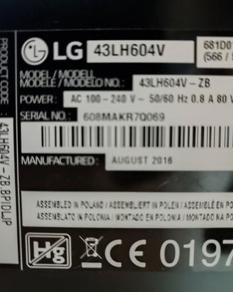 LG 43LH604V