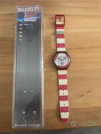 Swatch Chrono navy berry SCR100 1991