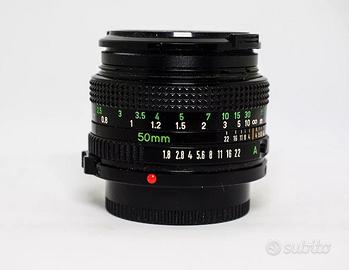 CANON OBIETTIVO 50 F 1.8 FD