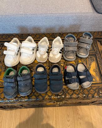 Set 6 paia di scarpe bimbo