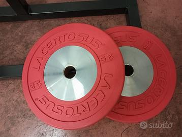 Pesi dischi 25 kg lacertosus elite bumper