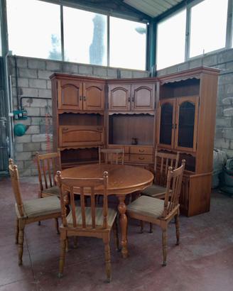 Soggiorno Completo Arte Povera - Legno Massello