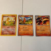 Carte Pokemon Charmander e Charmelion
