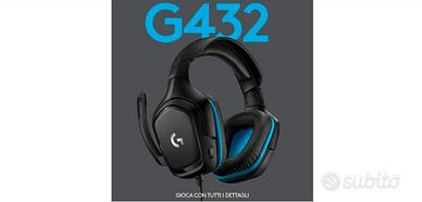 Cuffie logitech g432 con microfono per gaming con audio surround