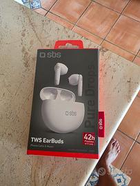 Auricolari Sbs Pure Drops TWS Earbuds Nuovi