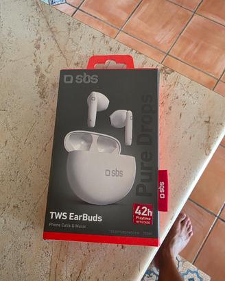 Auricolari Sbs Pure Drops TWS Earbuds Nuovi