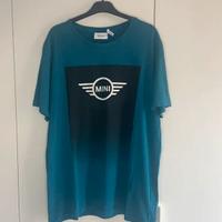 Mini Cooper t-shirt blu in cotone con logo