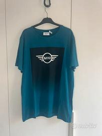 Mini Cooper t-shirt blu in cotone con logo