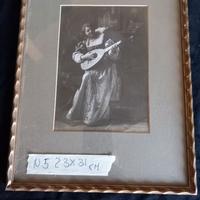 Cornice dorata con stampa 1940