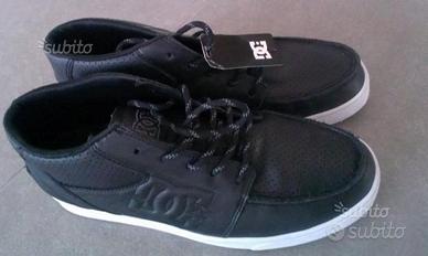 Scarpe DC pelle nera mis.40 Eu 7.5 US NUOVE