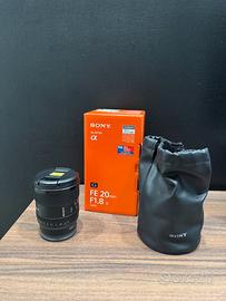 Sony FE 20mm f 1.8 G