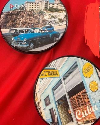 2 piatti decorativi cuba