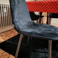 sedie in velluto  morbidissima 