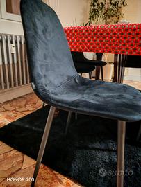 sedie in velluto  morbidissima 