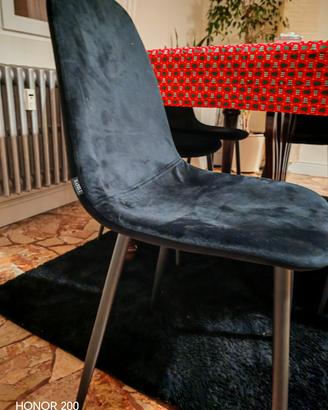 sedie in velluto  morbidissima 