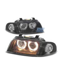 FARI PER AUDI A4 B5 94-98 ANGEL EYES CLASSICI NERI