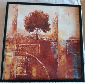 Quadro Acrilico su tela "Paesaggio Autunnale"