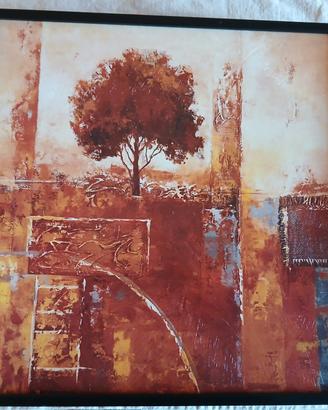 Quadro Acrilico su tela "Paesaggio Autunnale"