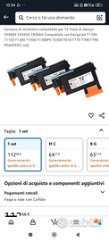 Kit cartucce compatibili 72 C9380A C9383A C9384A