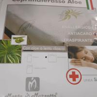 Coprimaterasso matrimoniale con Aloe 