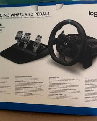 Logitech G G923 volante da corsa e pedali, PC+PS4