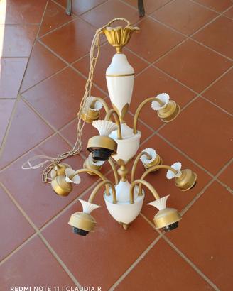 Lampadario vintage 9 lampade