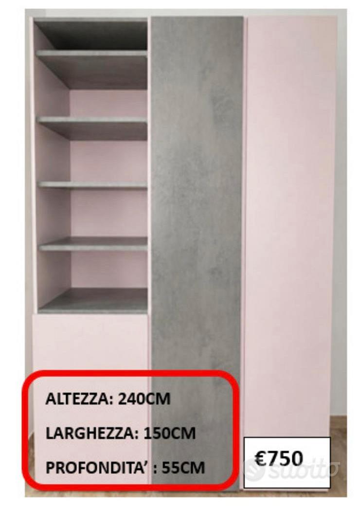 Armadio porta giacche e libreria da ingresso