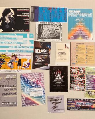 Lot 50 x flyers inviti disco club one night top
