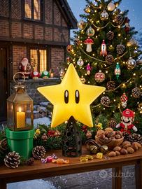 Star puntale super mario bros natale nintendo