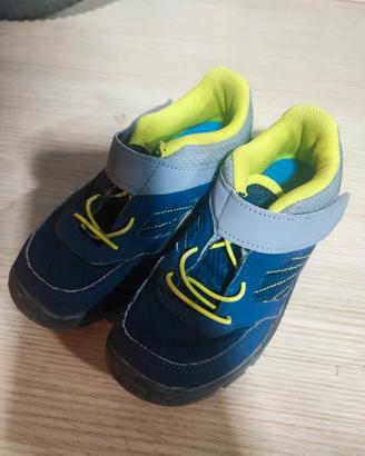 scarpe trekking decathlon bambino MH100 Navy/Grey