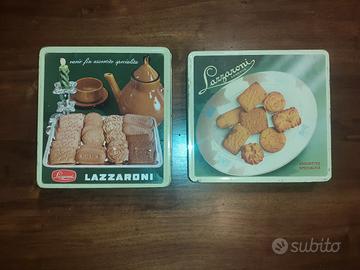 Scatole di latta biscotti Lazzaroni vintage