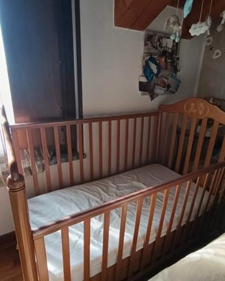 Lettino Pali con materasso 125x65