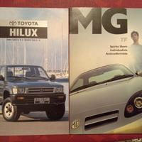 Toyota Hilux,MG TF, Fiat Ducato depliant brochure