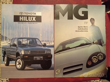 Toyota Hilux,MG TF, Fiat Ducato depliant brochure