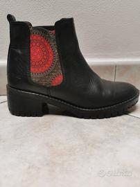stivali ankle boots bassi n. 37 desigual y2k/boho