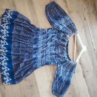 Vestito in seta blu