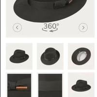 Cappello Stetson Bogart Nero MAI INDOSSATO T58-59