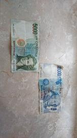 banconote 5000 e 10000 lire
