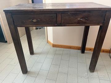 Tavolino scrittoio in legno