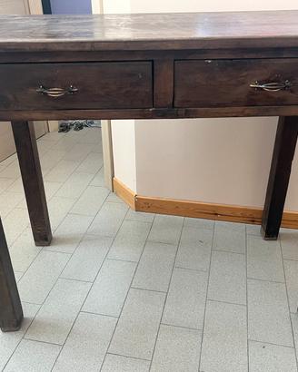 Tavolino scrittoio in legno
