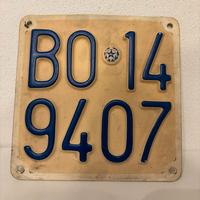 Targa storica da collezione vespa 125 super 68