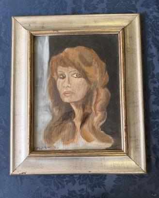 G. Colosini - Ritratto di donna, olio 1980
