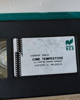 VHS Cime tempestose