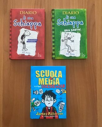 2 volumi “Diario di una Schiappa” + “Scuola media…